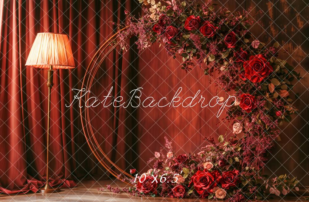 Kate Mother's Day Flower Arch Red Floral Backdrop Designed by Emetselch