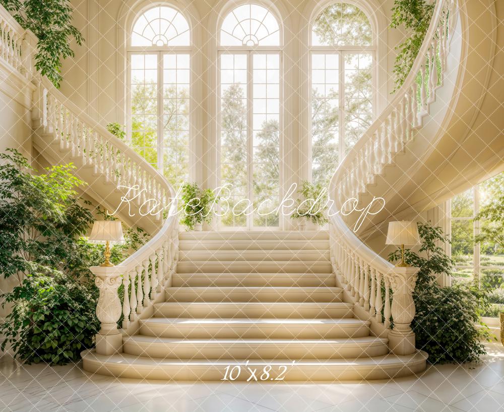 Kate Spring Elegant Cascading Stairs Backdrop Designed by Emetselch