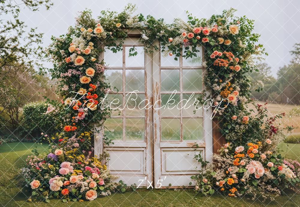 Lightning Deal #5  Kate Spring Flower Arch Vintage Door Backdrop Designed by Emetselch