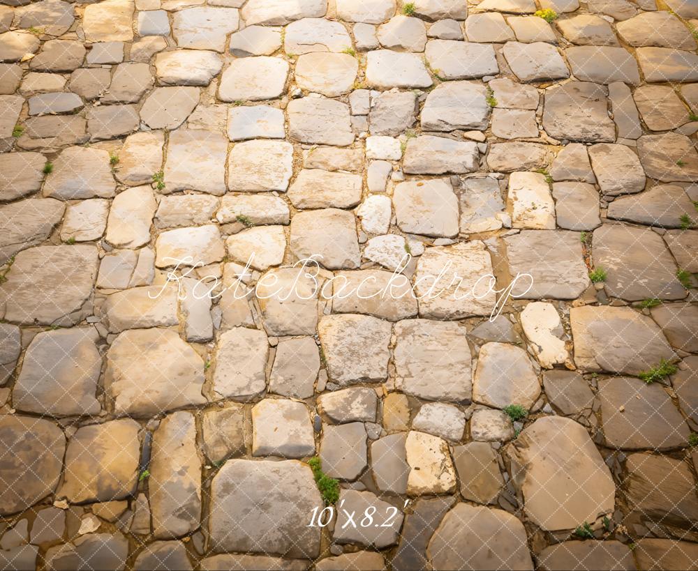 Kate Rustic Cobblestone Floor Backdrop Designed by Emetselch