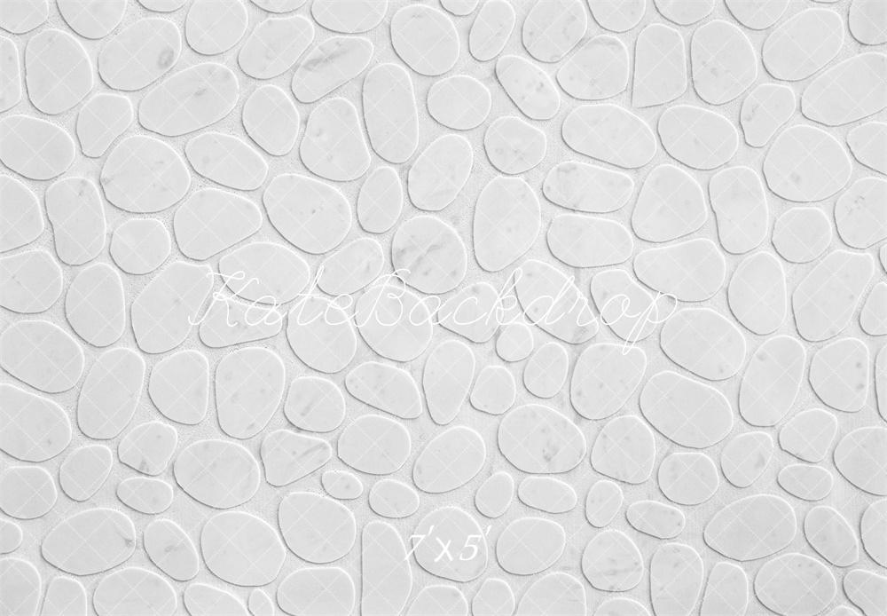 Kate White Pebble Stone Backdrop Designed by Mini MakeBelieve