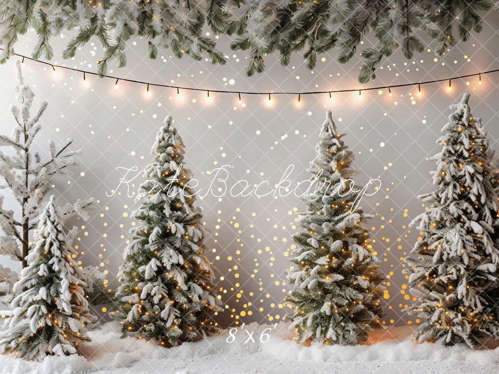 Kate Christmas Snowy Trees Backdrop Designed by Patty Roberts