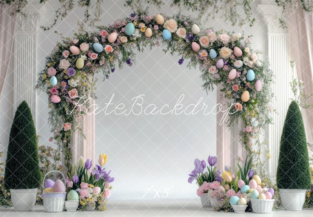 TEST Kate Easter Bunny Egg Flower Arch Backdrop Designed by Mini MakeBelieve