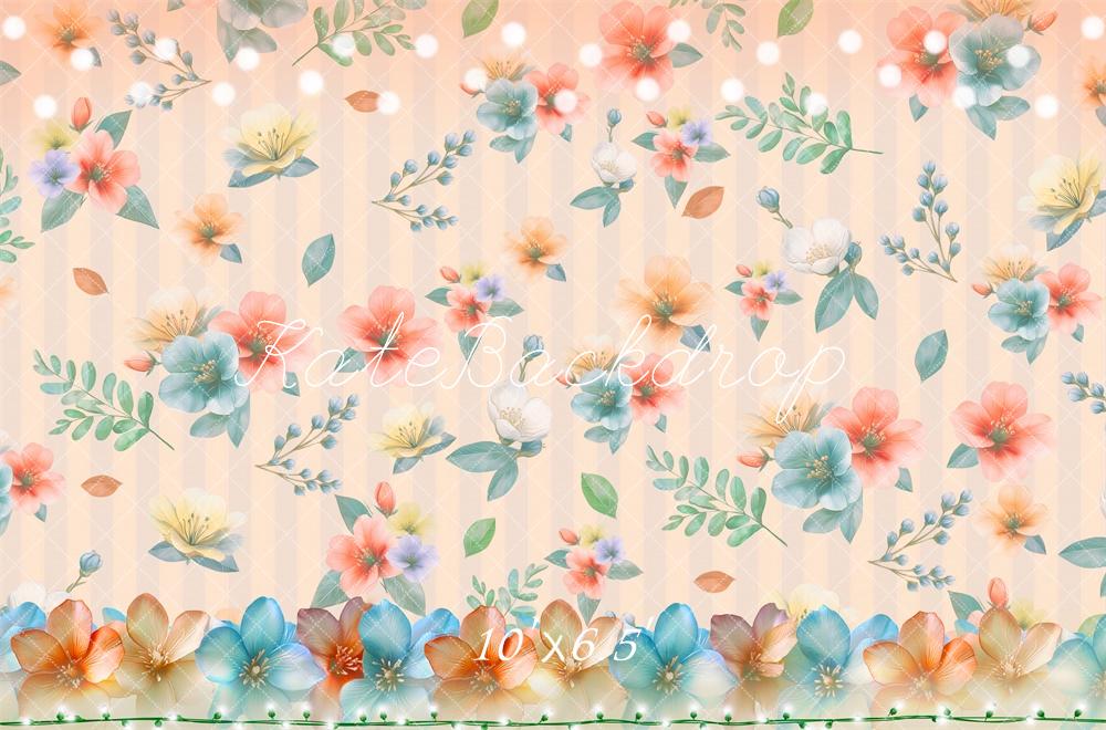 Fondo de Patrón Pastel Floral Diseñado por Laura Bybee