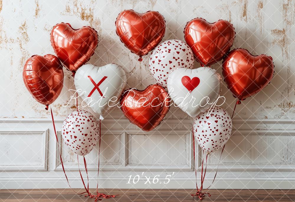 Kate Valentine Heart Balloon Wall Backdrop Designed by Emetselch