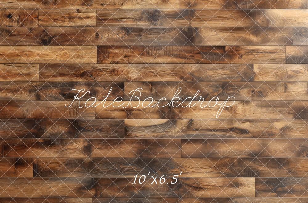 Kate Brown Retro Wood Floor Backdrop Designed by Mini MakeBelieve