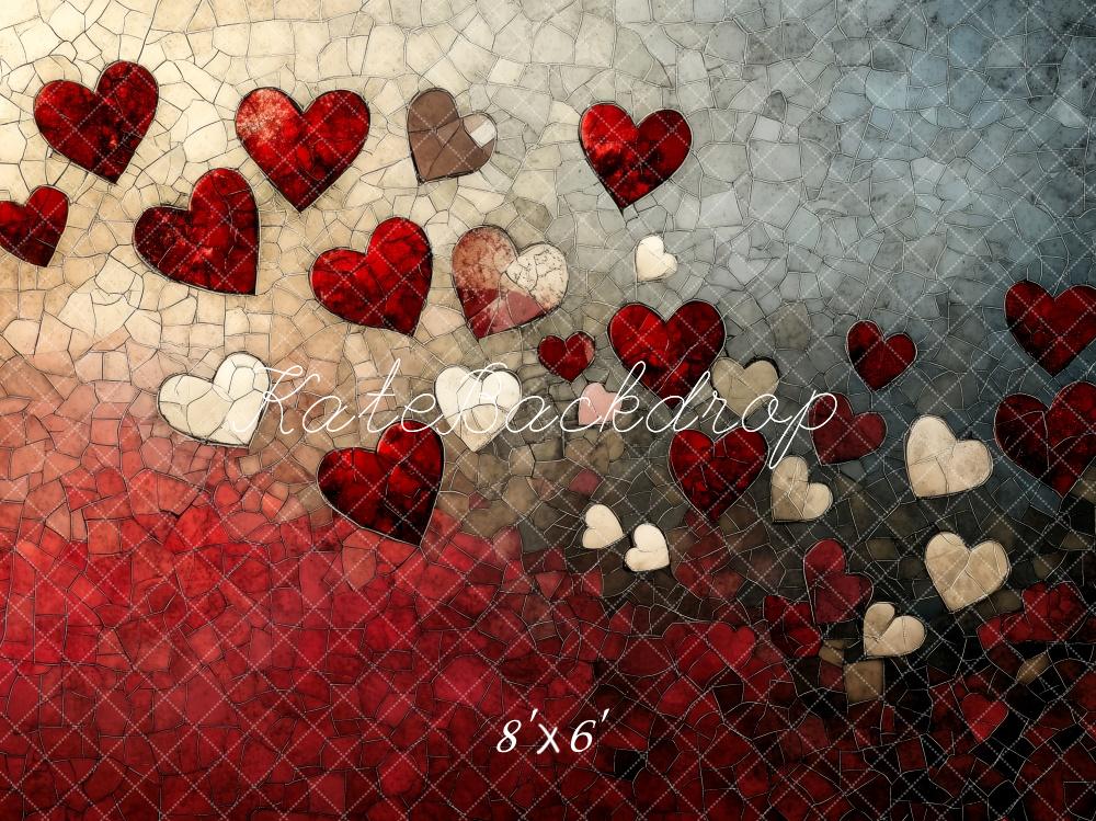 Kate Valentine Mosaic Heart Gradient Wall Backdrop Designed by Patty Roberts