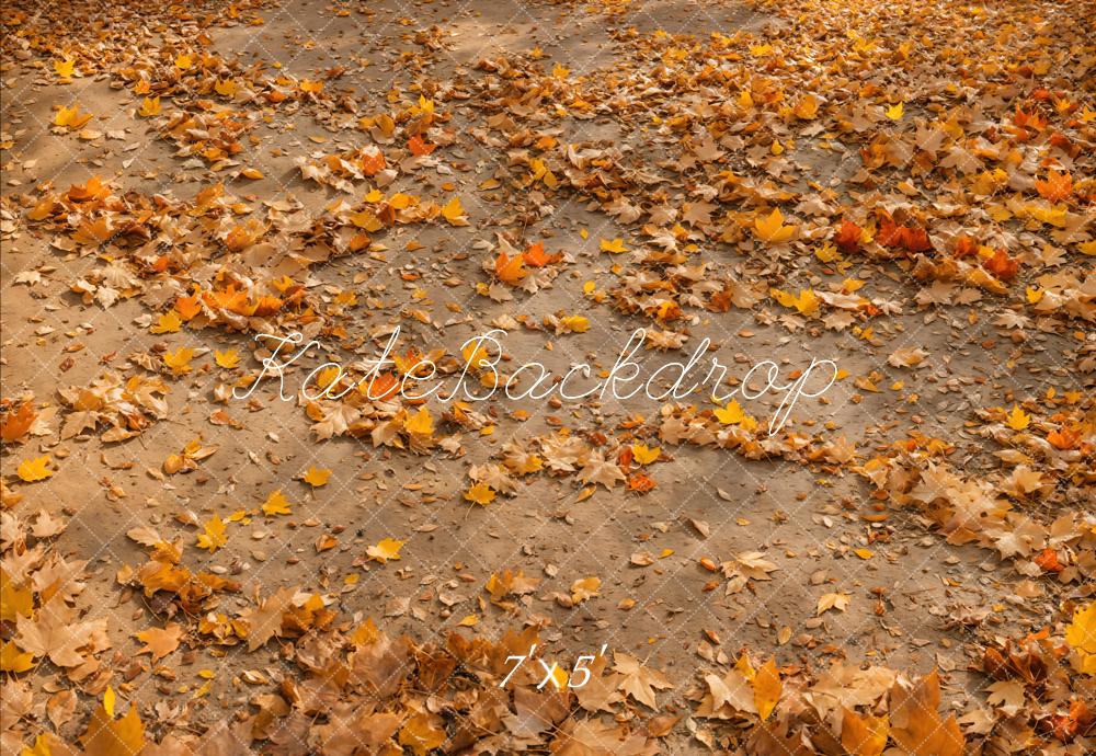 Kate Fall Leaves Ground Floor Backdrop Designed by Emetselch