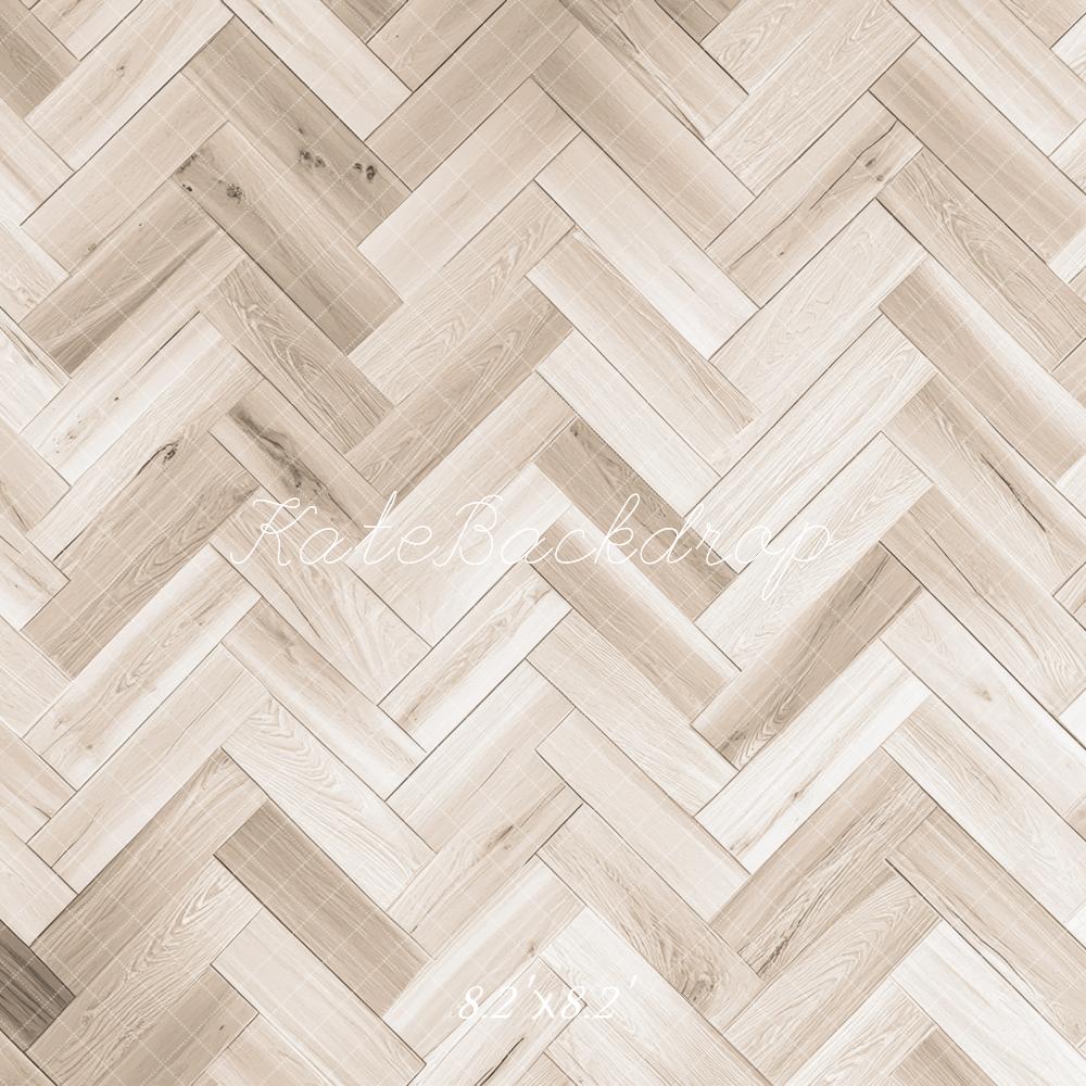 Herringbone Patroon Hout Foto Achtergrond Designed by Mini MakeBelieve