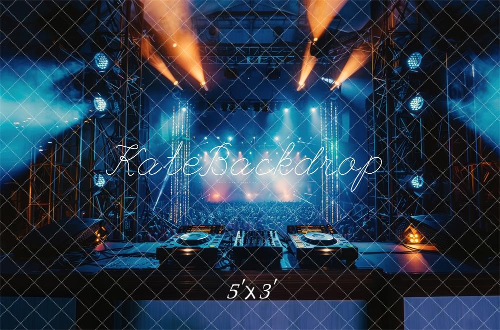 Fondo de luces de escenario para conciertos azul diseñado por Mini MakeBelieve