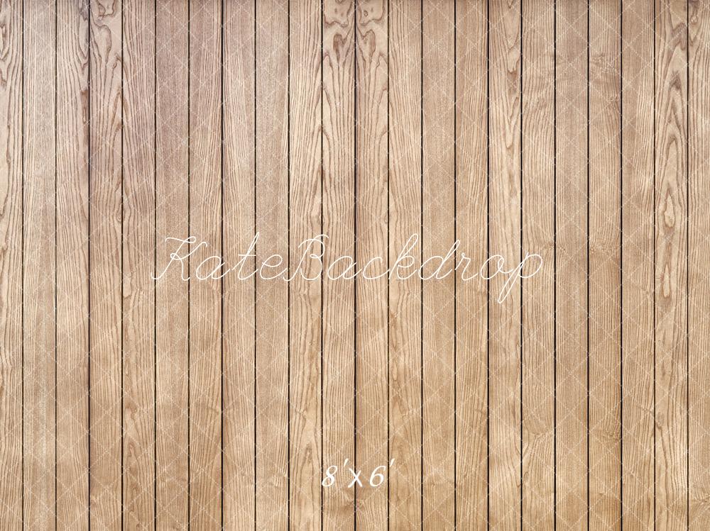 Kate Rustic Brown Wooden Plank Floor Backdrop Designed by Kate Image