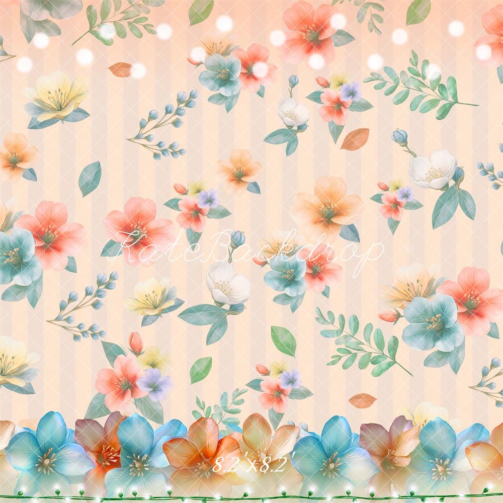 Fondo de Patrón Pastel Floral Diseñado por Laura Bybee