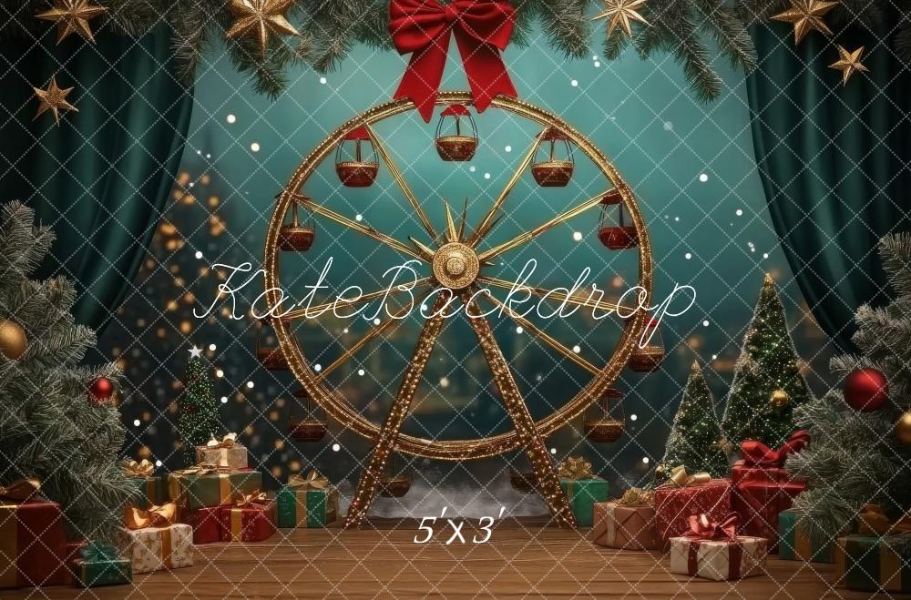 Kate Christmas Ferris Wheel Gifts Backdrop Designed by Lidia Redekopp