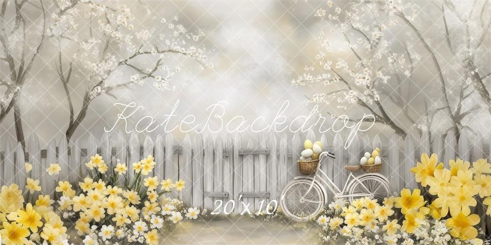 Fondo de Flores de Bicicleta de Arte Fino de Primavera Diseñado por Lidia Redekopp