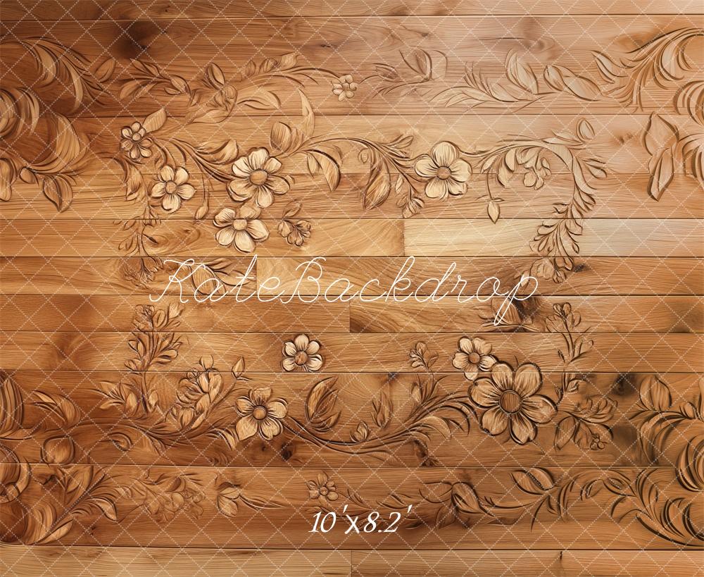 Kate Floral Wood Carving Floor Backdrop Designed by Mini MakeBelieve