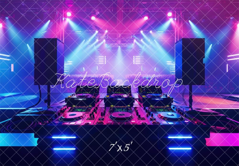 Colorful DJ Stage Lights Backdrop Designed by Mini MakeBelieve