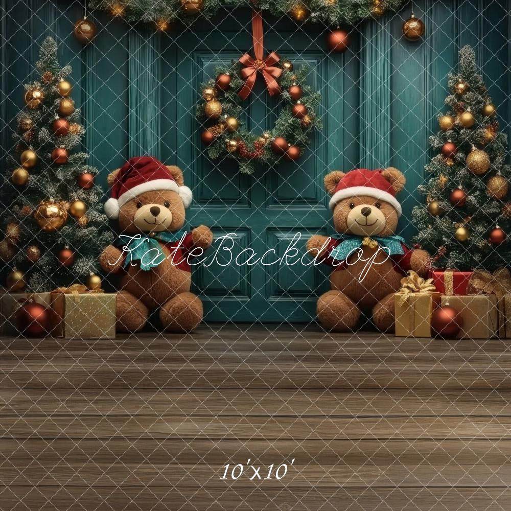 Kate Christmas Tree Teddy Bear Backdrop Designed by Lidia Redekopp