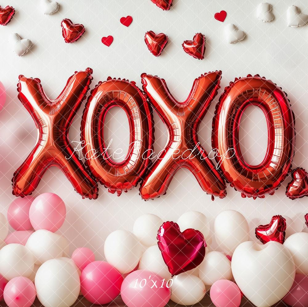 Kate Valentine's XOXO Balloons Backdrop Designed by Patty Roberts