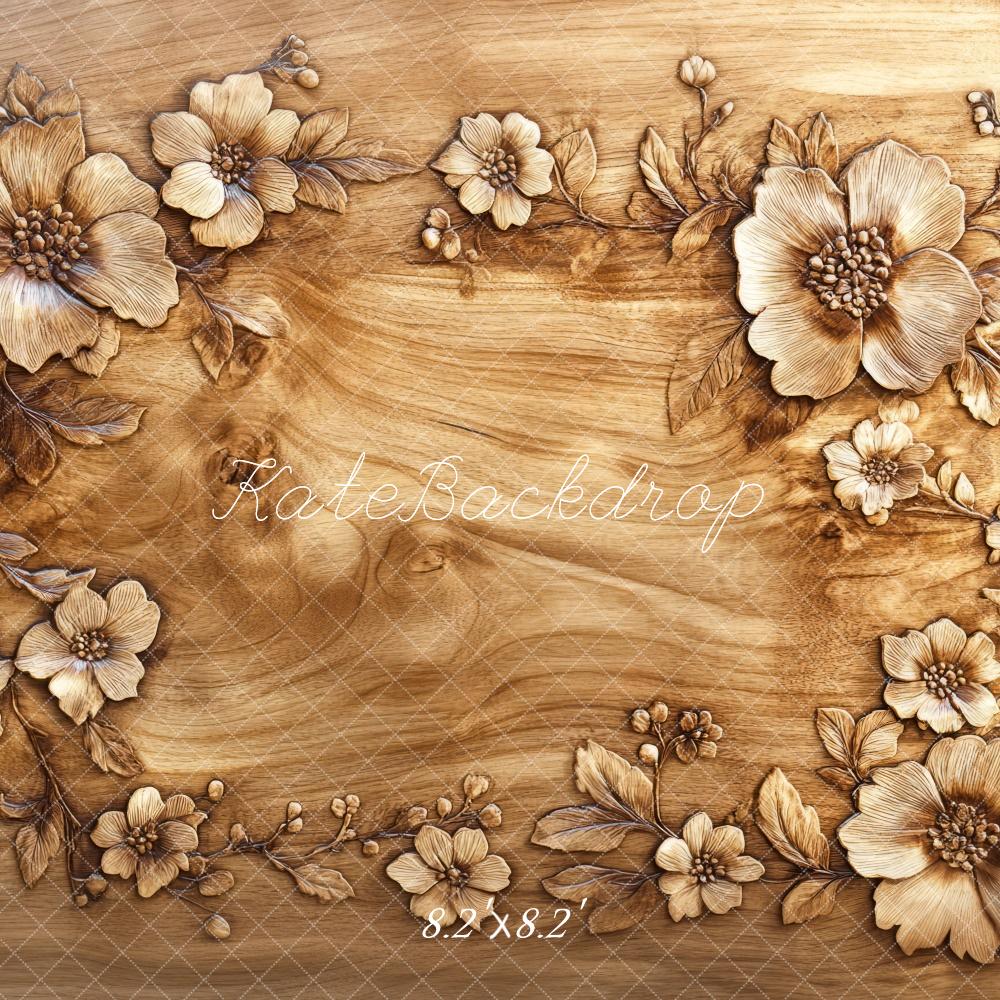 Kate Floral Wood Carving Floor Backdrop Designed by Mini MakeBelieve