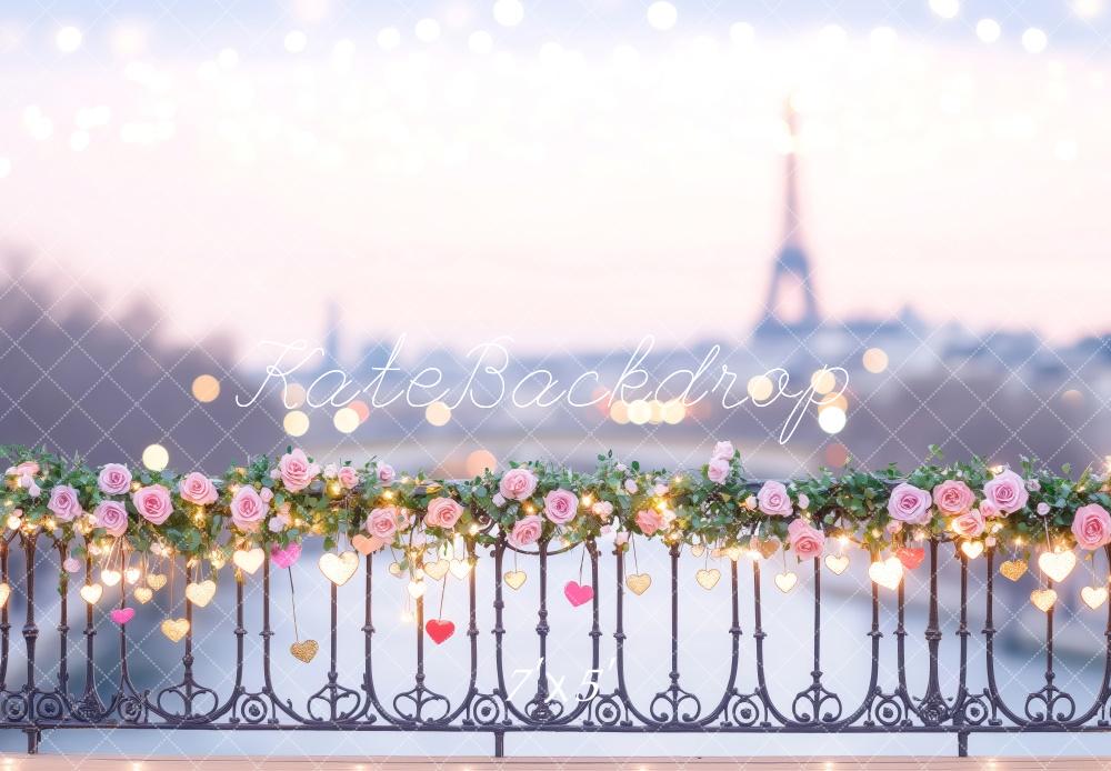 Fondo Floral Romántico de París Diseñado por Patty Roberts