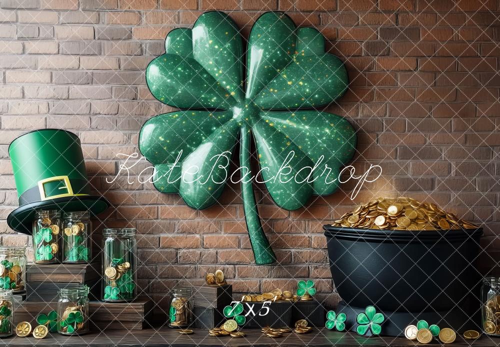 Kate St. Patrick's Day Shamrock Wall Backdrop Designed by Mini MakeBelieve