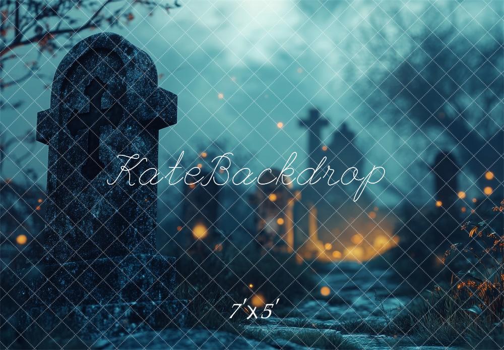 Kate Halloween Creepy Graveyard Backdrop Designed by Lidia Redekopp