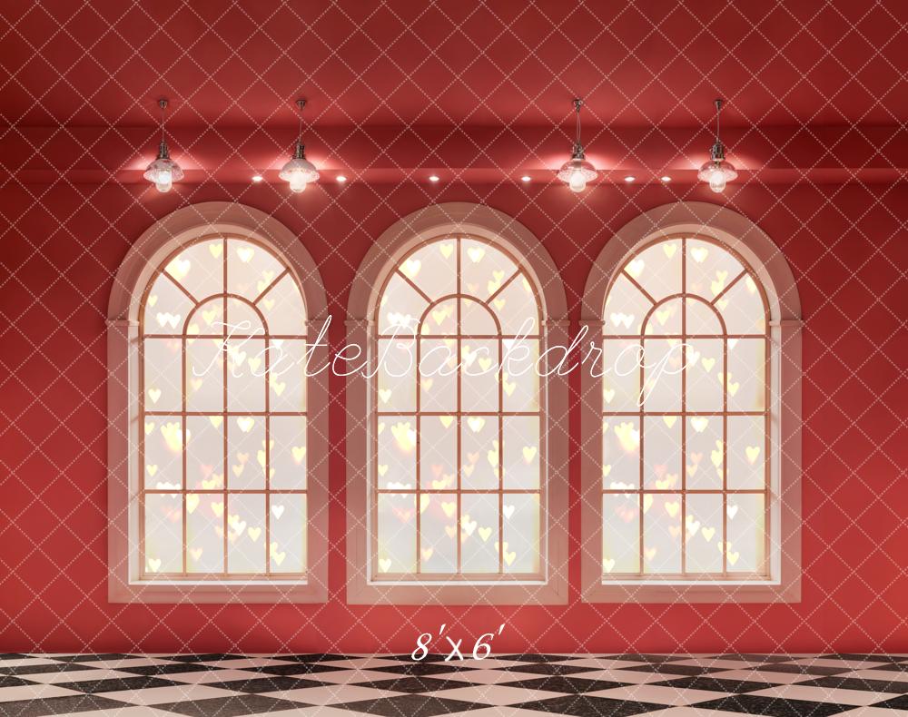 Kate Valentine Romantic Arched Window Backdrop Designed by Emetselch