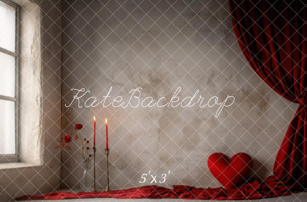 Kate Valentine Simple Romantic Heart Wall Backdrop Designed by Mini MakeBelieve