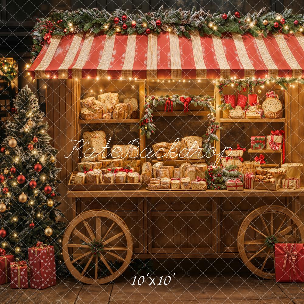 Kate Christmas Tree Bread Cart Backdrop Designed by Emetselch