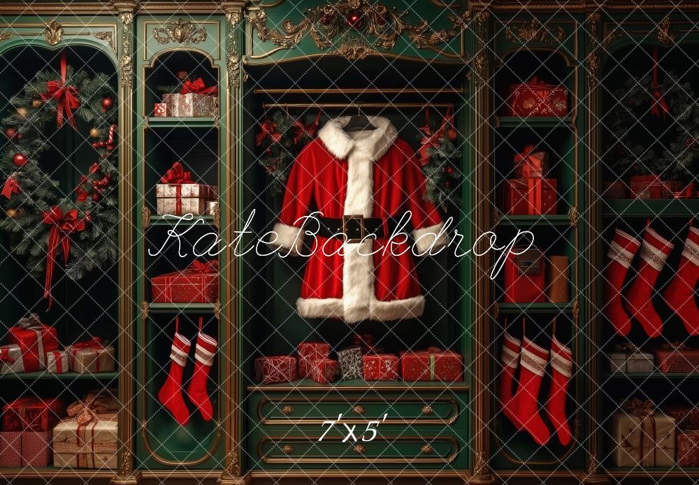 Kate Christmas Santa Coat Cabinet Backdrop Designed by Patty Roberts