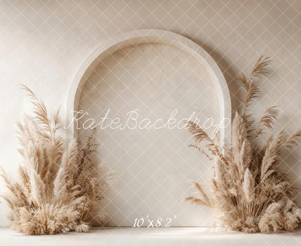 Fondo de Pampas Grass Arco Boho Diseñado por Emetselch