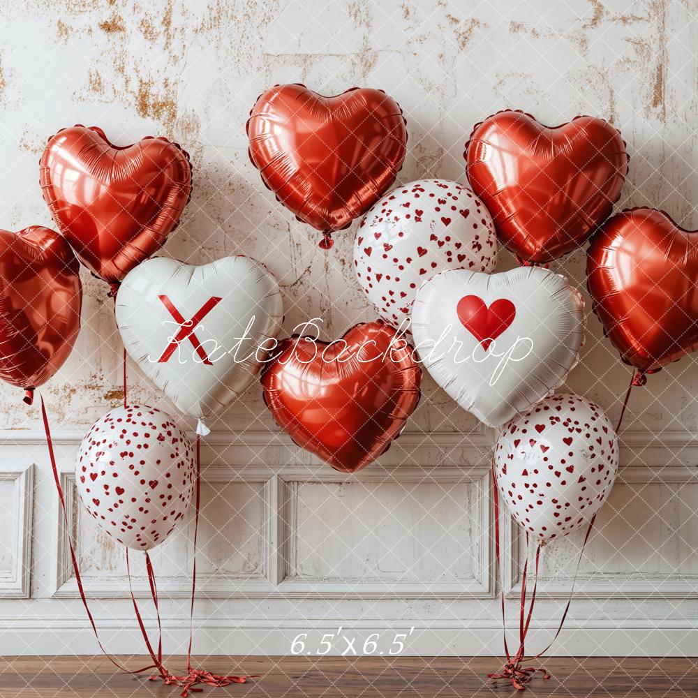 Kate Valentine Heart Balloon Wall Backdrop Designed by Emetselch