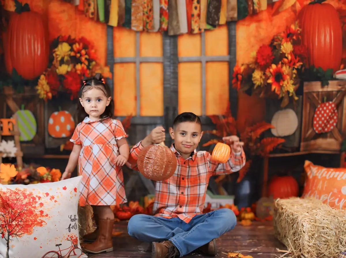 Kate Autumn Harvest Thanksgiving Backdrop for Photography