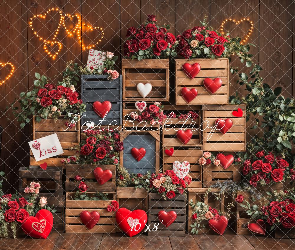 Kate Valentine's Day Heart Backdrop Designed by Emetselch