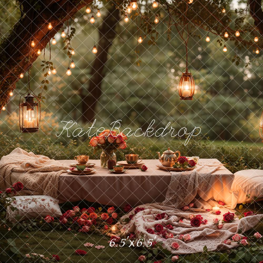 Kate Spring Romantic Garden Picnic Backdrop Designed by Emetselch