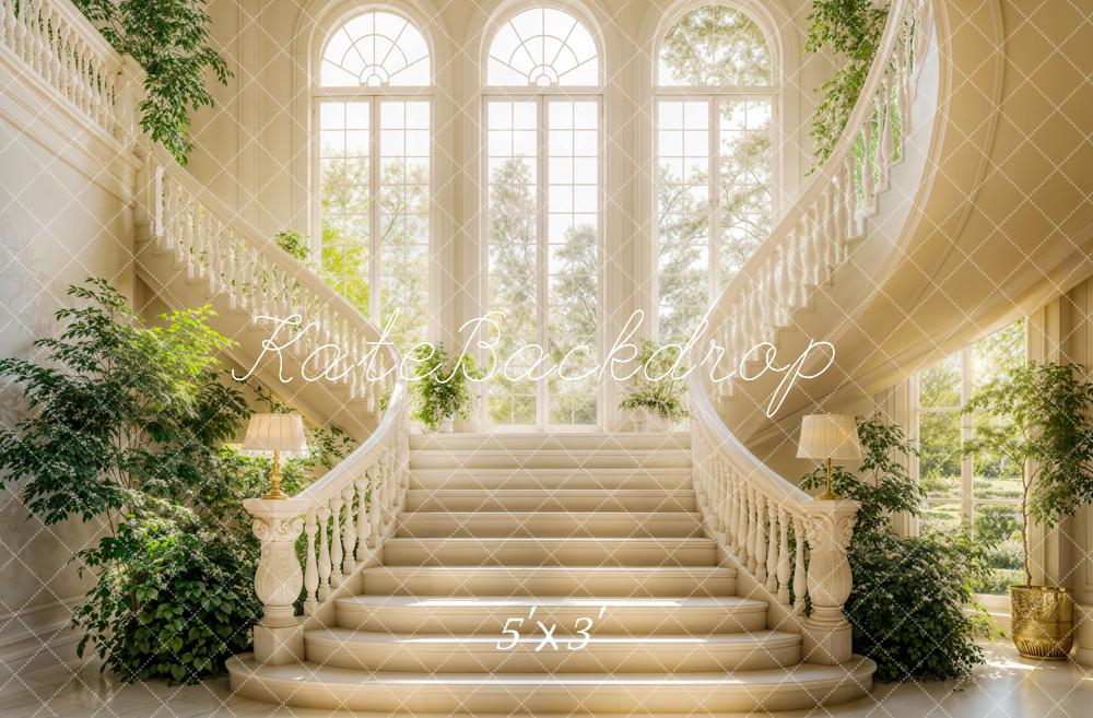 Kate Spring Elegant Cascading Stairs Backdrop Designed by Emetselch