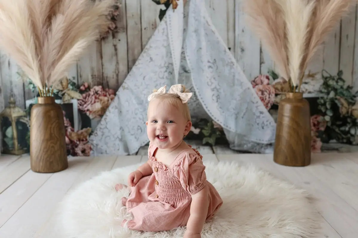 Kate Spring Butterflies and Floral Tent Backdrop Designed by Abbas Studio