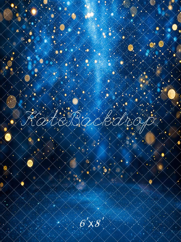 Blue Bokeh Glitter Foto Achtergrond Designed by Emetselch