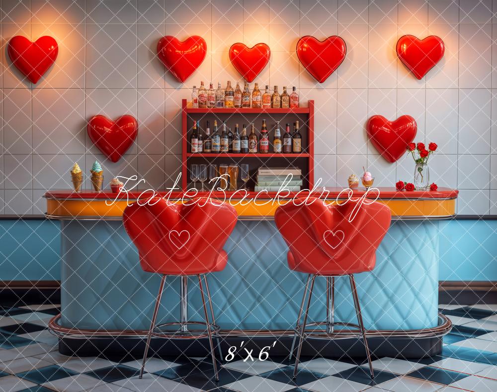 Bar Retro Heart Backdrop Designed by Emetselch