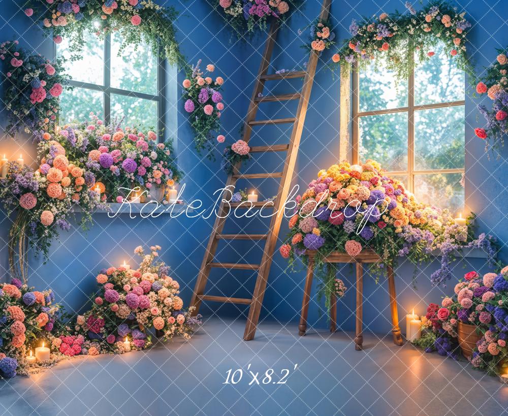 Kate Spring Indoor Flower Ladder Backdrop Designed by Emetselch