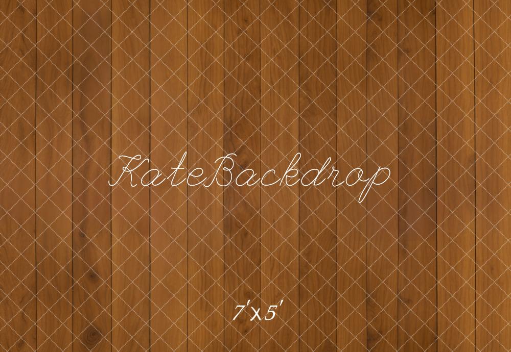 Kate Brown Wooden Plank Retro Floor Backdrop Designed by Kate Image