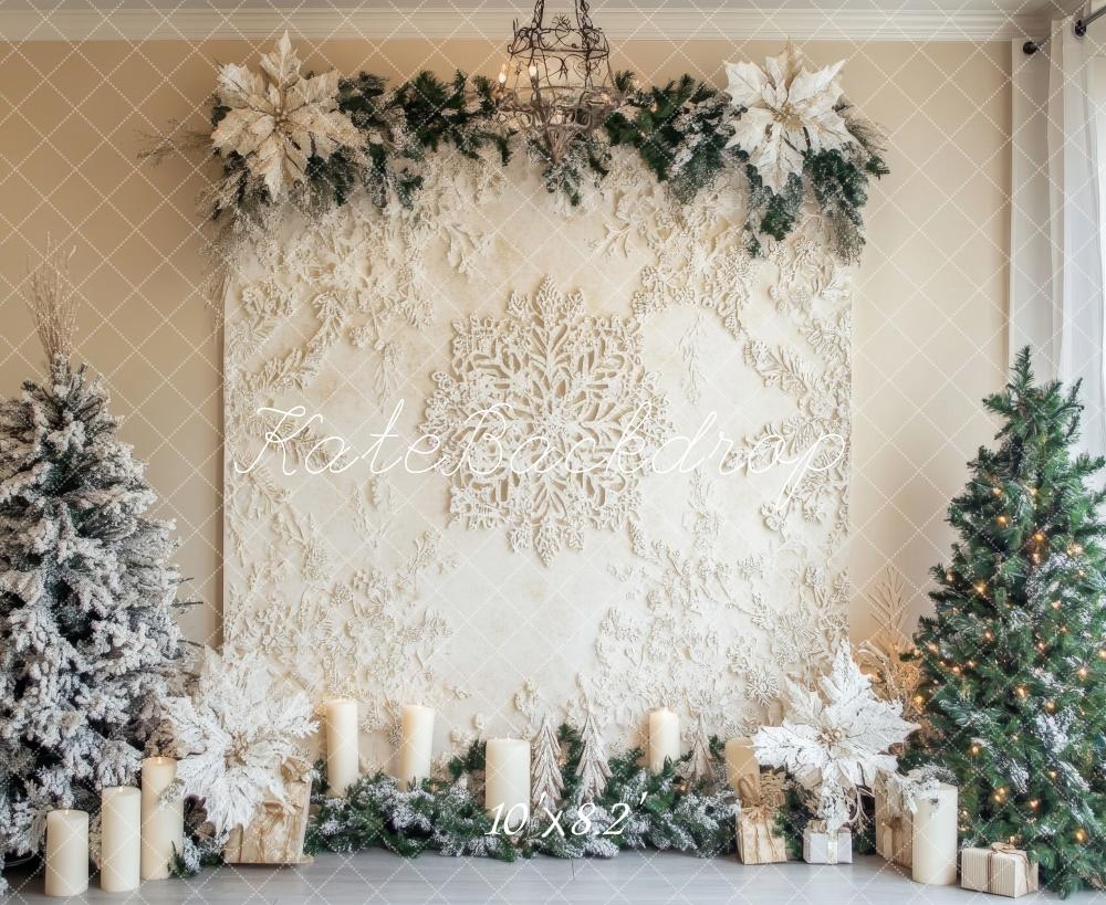 Kate Christmas Tree Snowflake Crochet Tapestry Backdrop Designed by Lidia Redekopp