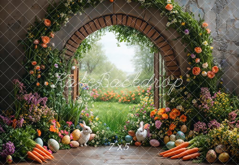 Kate Easter Garden Bunny Flower Arch Backdrop Designed by Emetselch