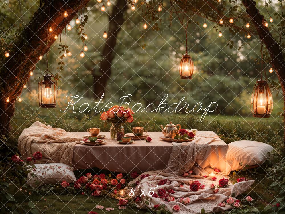 Kate Spring Romantic Garden Picnic Backdrop Designed by Emetselch