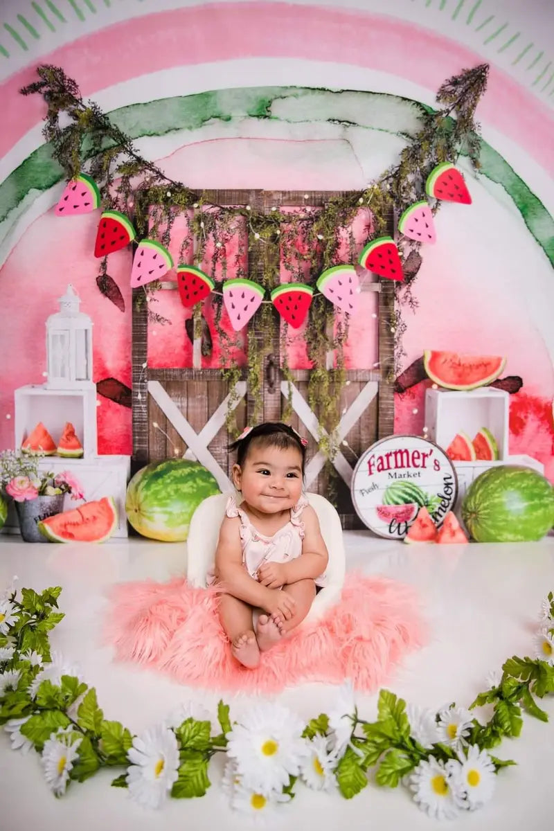 Kate Watermelon Celebration Backdrop Designed by Mandy Ringe Photography