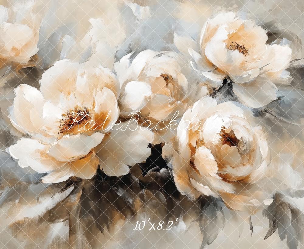 Kate Fine Art Vintage White Floral Backdrop Designed by Lidia Redekopp