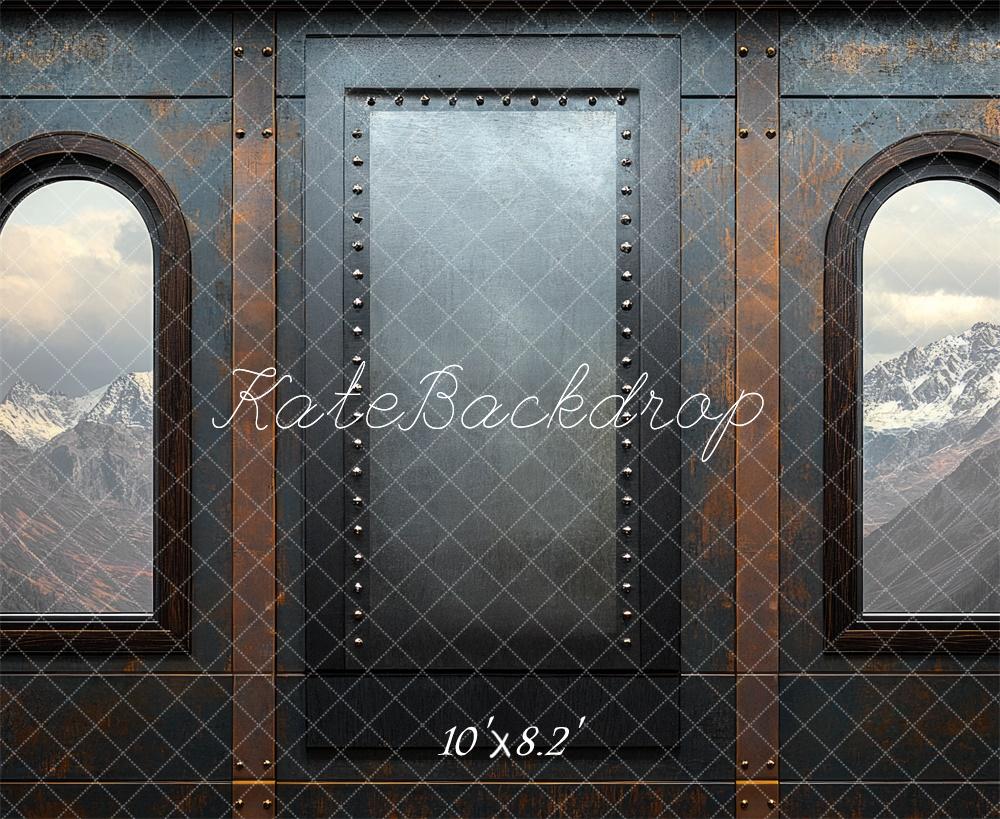 Kate Father's Day Steel Interior Train Window Backdrop Designed by Mini MakeBelieve