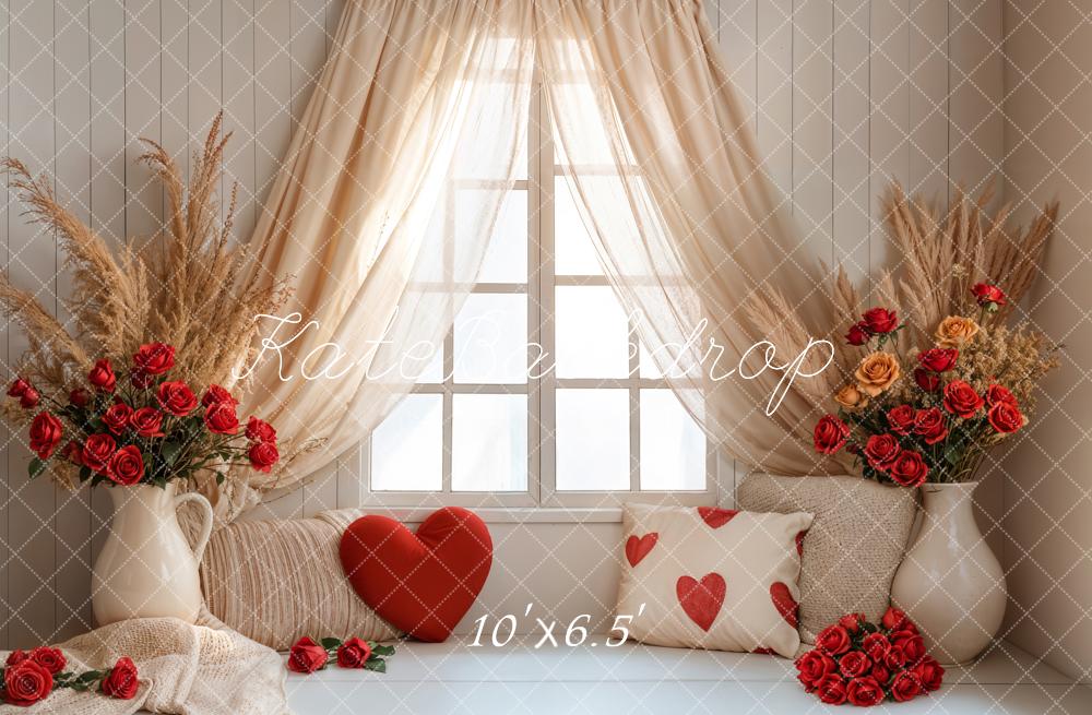 TEST Kate Valentine Boho Curtain Window Backdrop Designed by Emetselch