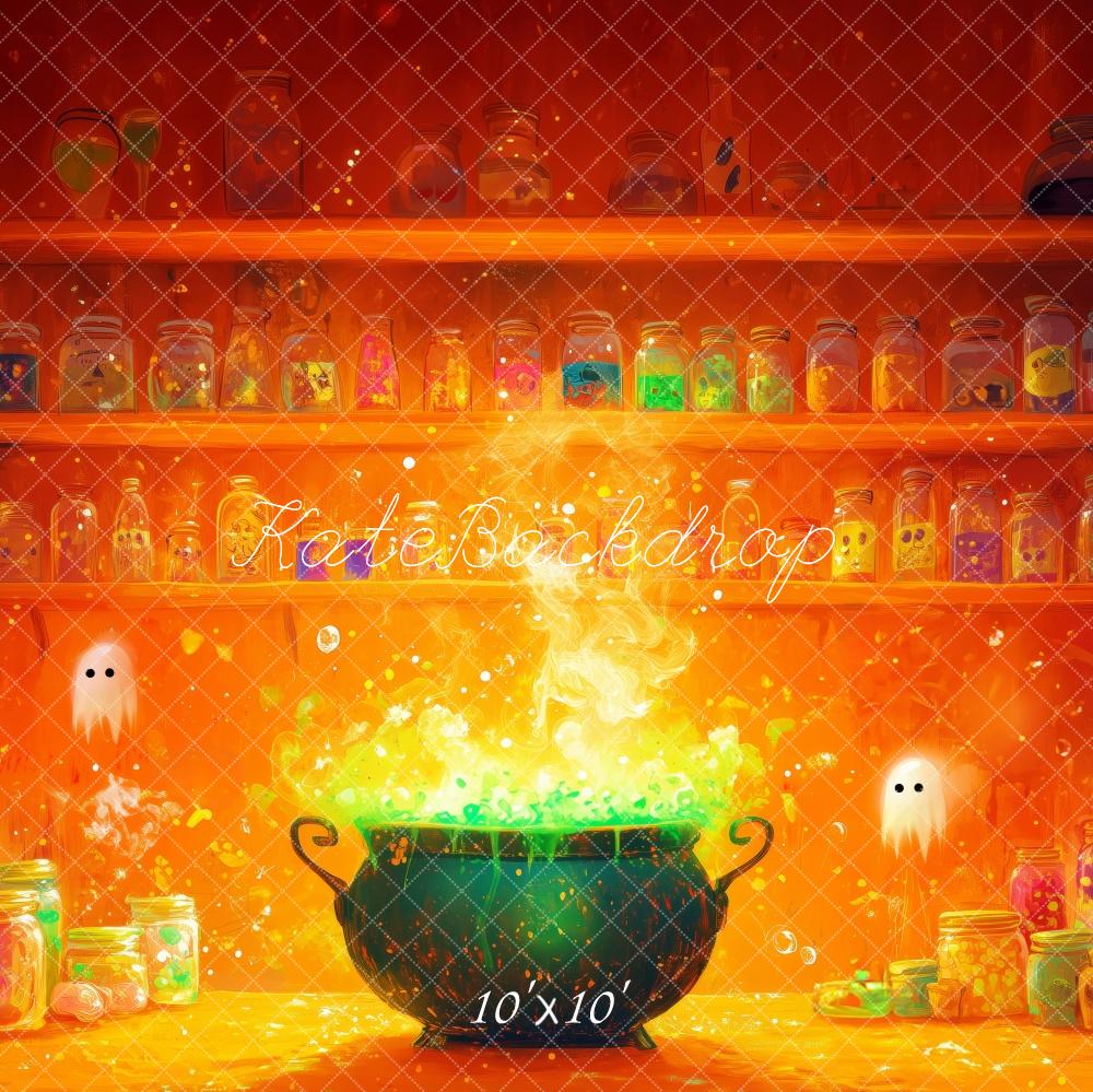 Halloween Potion Cauldron Foto Achtergrond Designed by Patty Roberts