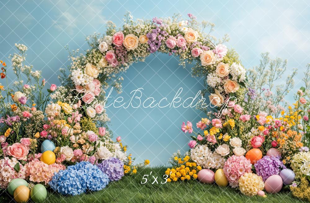 Kate Easter Flower Arch Spring Backdrop Designed by Emetselch